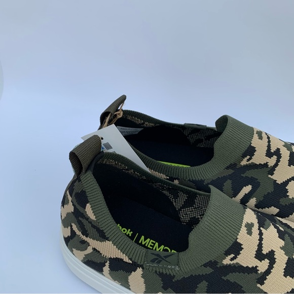 Reebok Onlux Slip On Women’s walking Marche Shoes Sz 10 Stucco Army Green Black - Picture 11 of 15